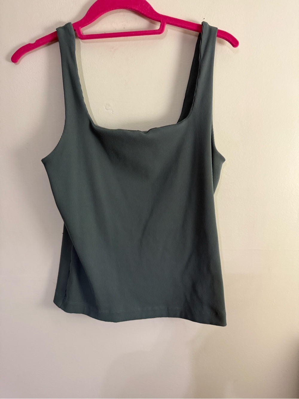 Gap Fit Army Green Ribbed Workout Tank M Tall